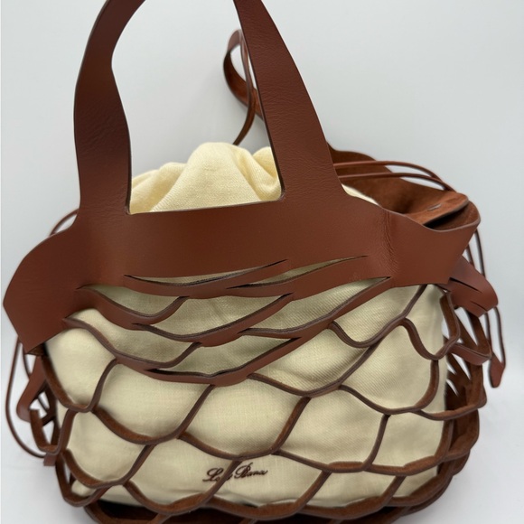 Loro Piana Sesia Summer Shopper Leather Bag - Picture 5 of 7